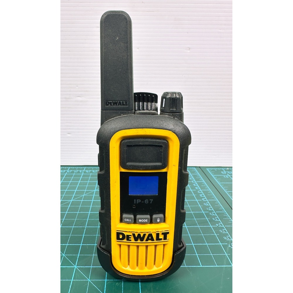 DeWalt DXFRS300 Walkie Talkie IP67 Two Way Radio Tested Working Radio Clip only